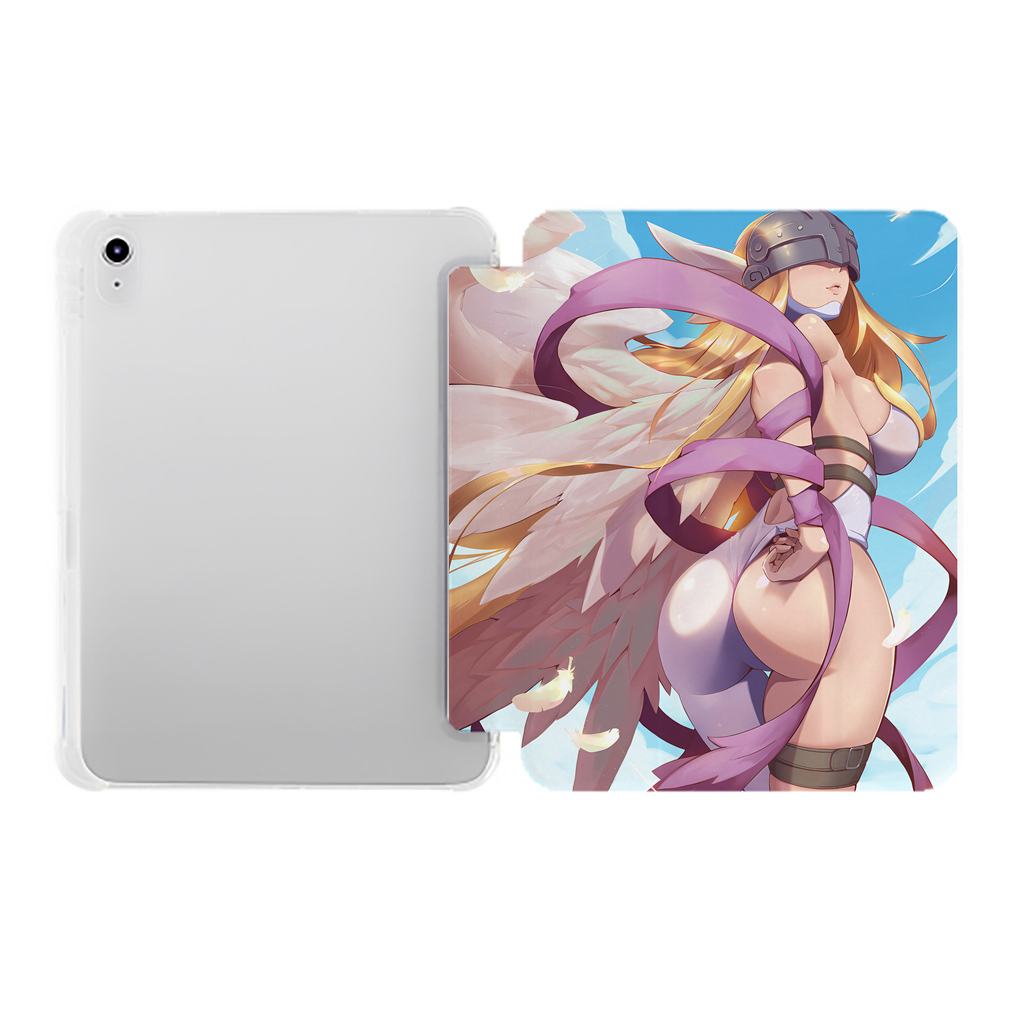 （画像用） Digimon デジタルモンスター/デジモン IPad ケース ペン収納付き 三つ折りスタンド PUレザー×シリコン 対応機種9.5/10.5/10.9インチ